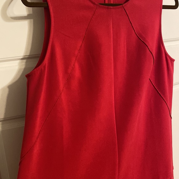 Red drop waist shift dress - Picture 2 of 3
